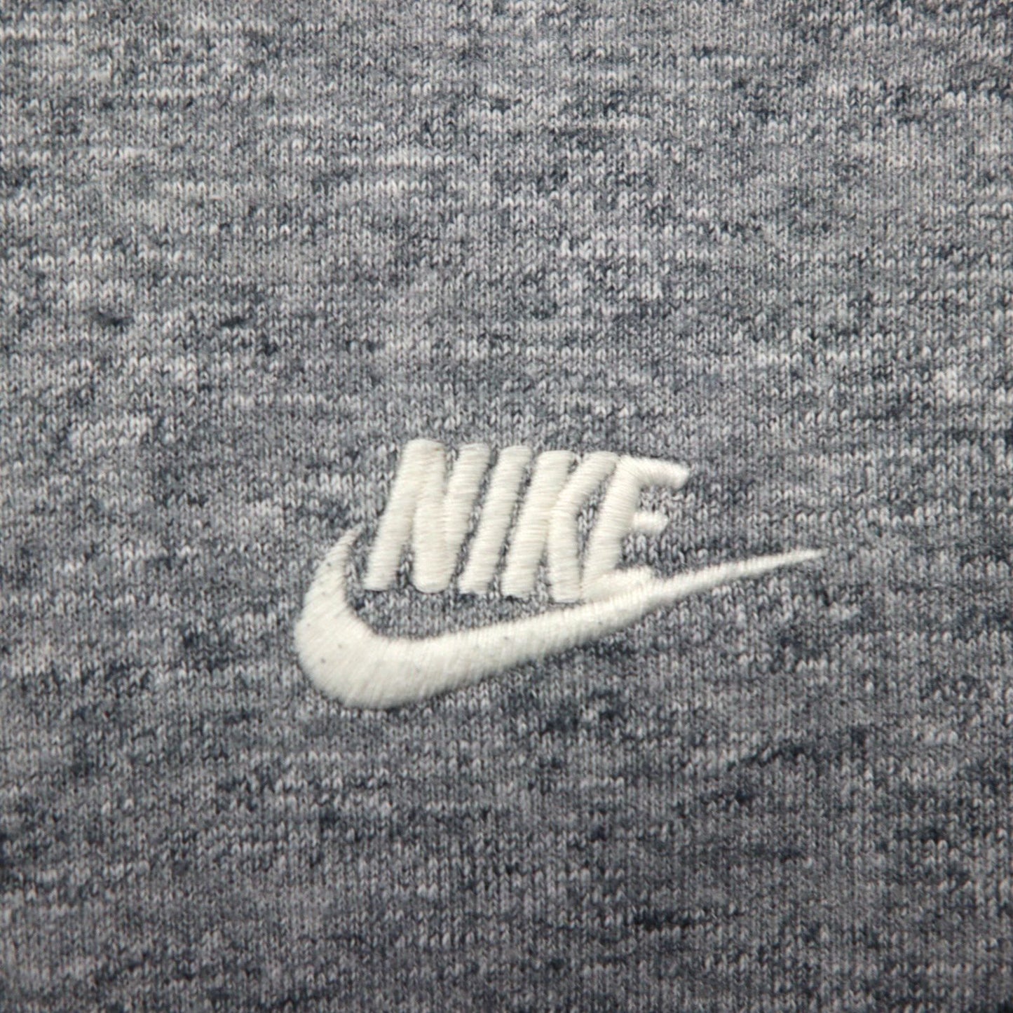 NIKE ジップパーカー XL グレー Legacy Hooded Sweatshirt ワンポイントロゴ 刺繍 805057-092