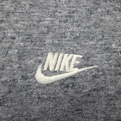 NIKE ジップパーカー XL グレー Legacy Hooded Sweatshirt ワンポイントロゴ 刺繍 805057-092