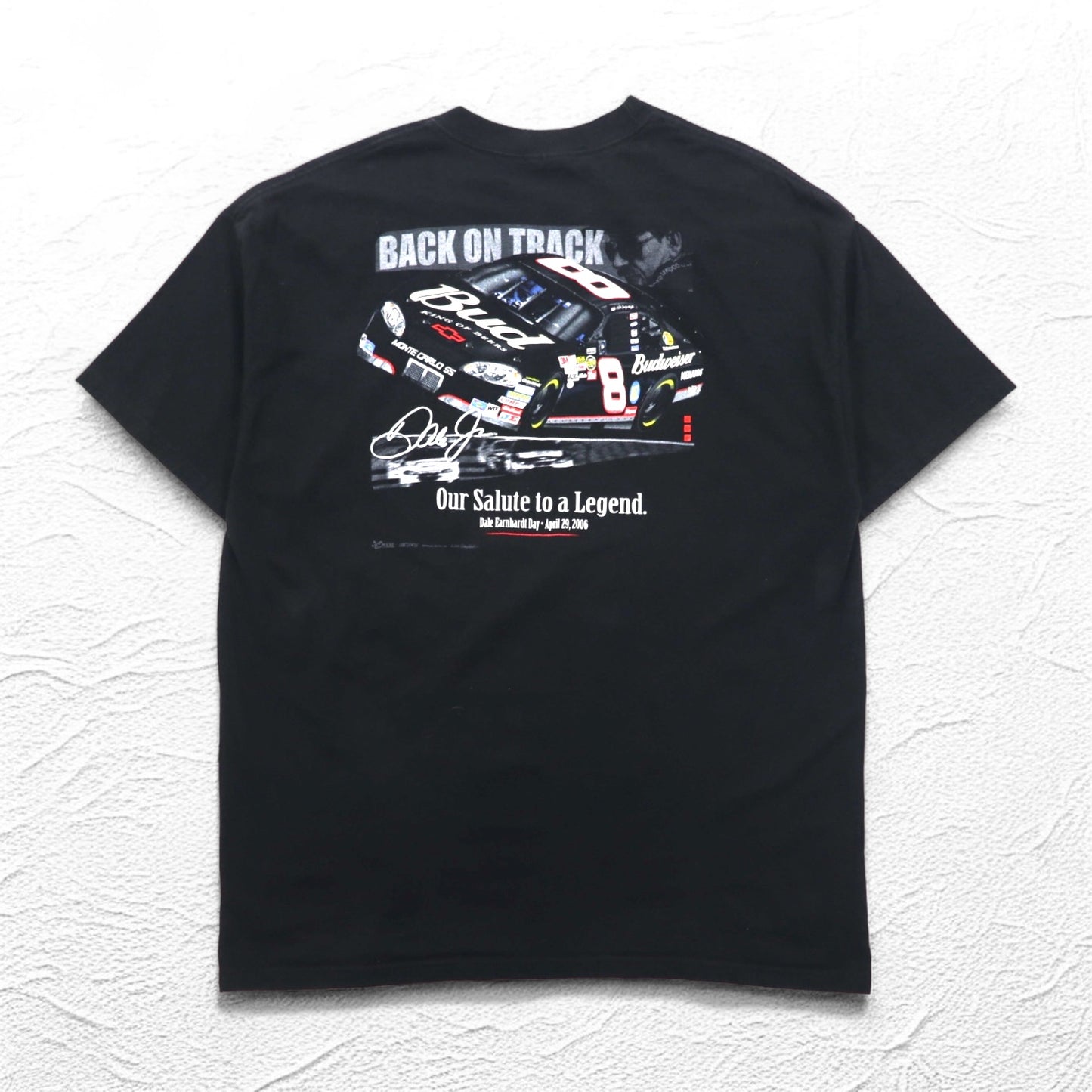 CHASE AUTHENTIC レーシングカー Tシャツ XL ブラック Budweiser バドワイザー Hanes BEEFY-T メキシコ製