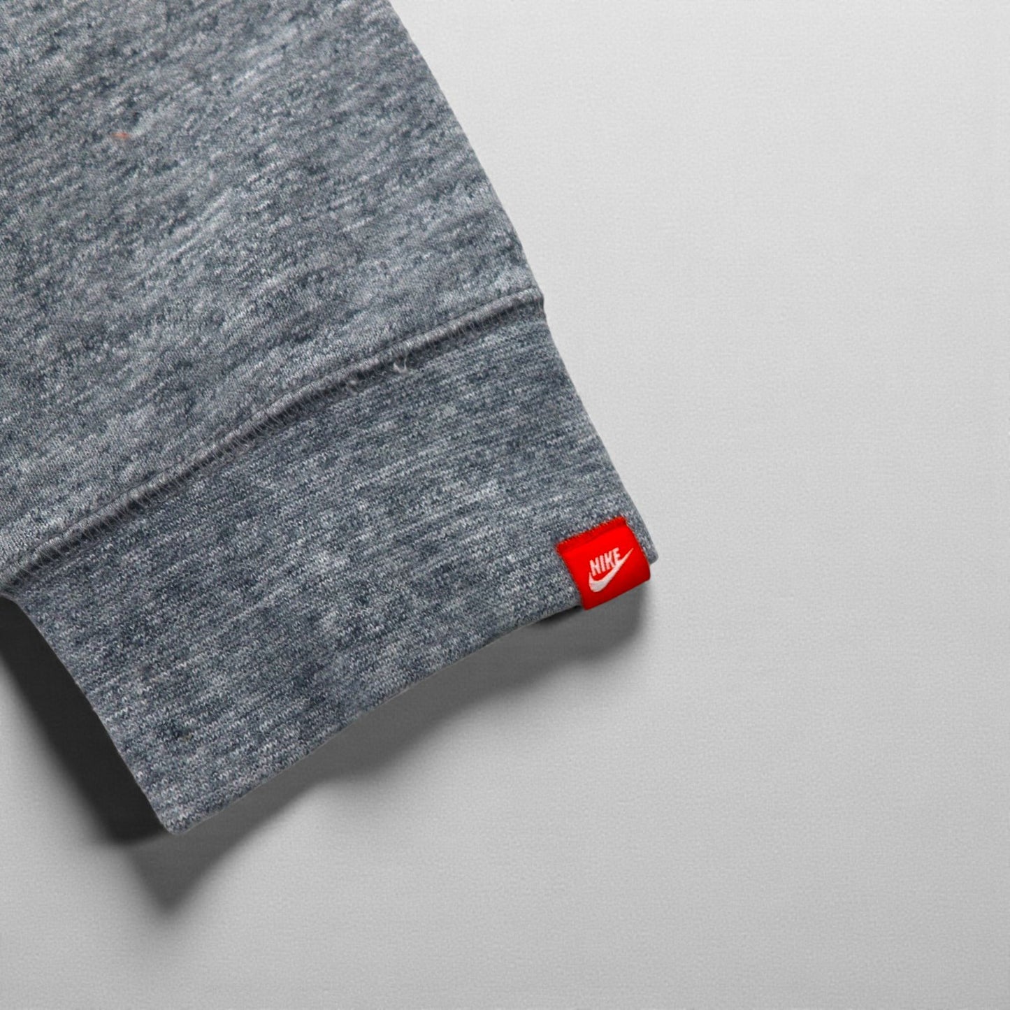 NIKE ジップパーカー XL グレー Legacy Hooded Sweatshirt ワンポイントロゴ 刺繍 805057-092