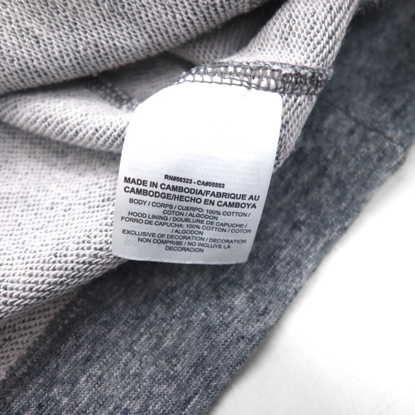 NIKE ジップパーカー XL グレー Legacy Hooded Sweatshirt ワンポイントロゴ 刺繍 805057-092