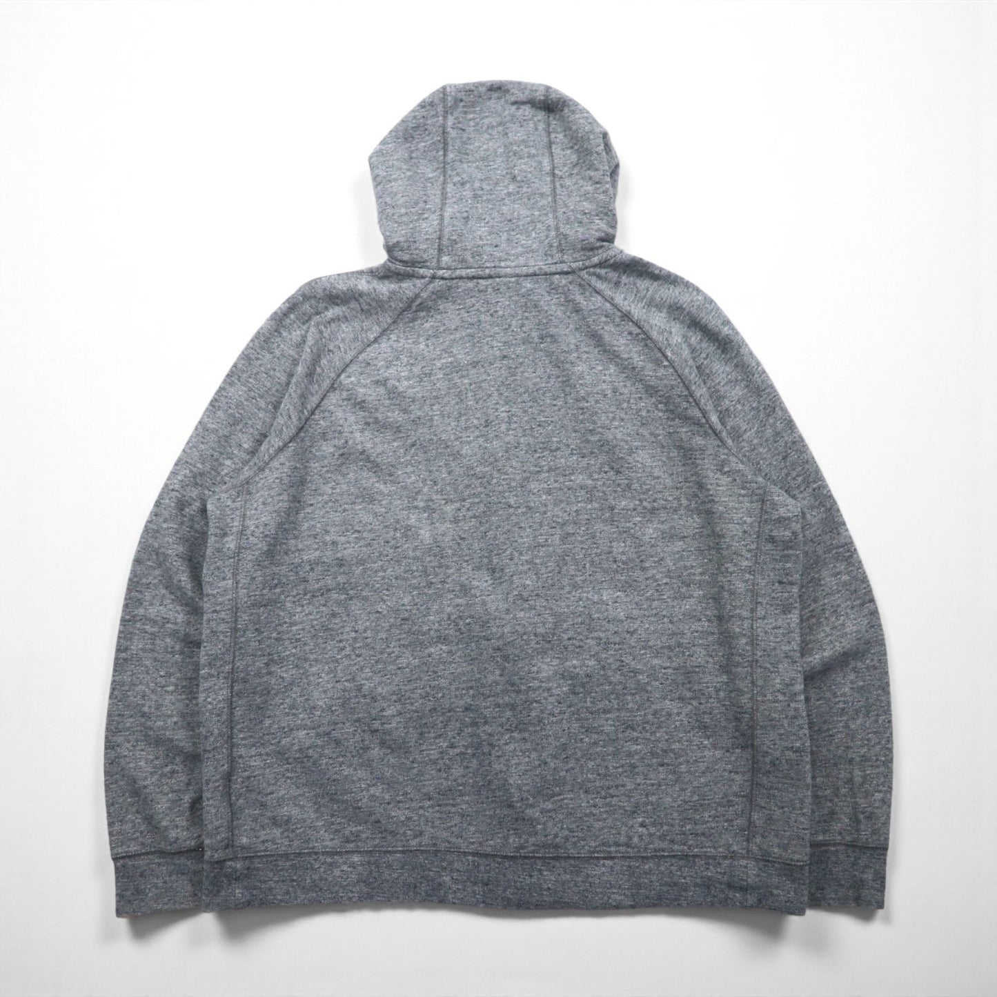 NIKE ジップパーカー XL グレー Legacy Hooded Sweatshirt ワンポイントロゴ 刺繍 805057-092