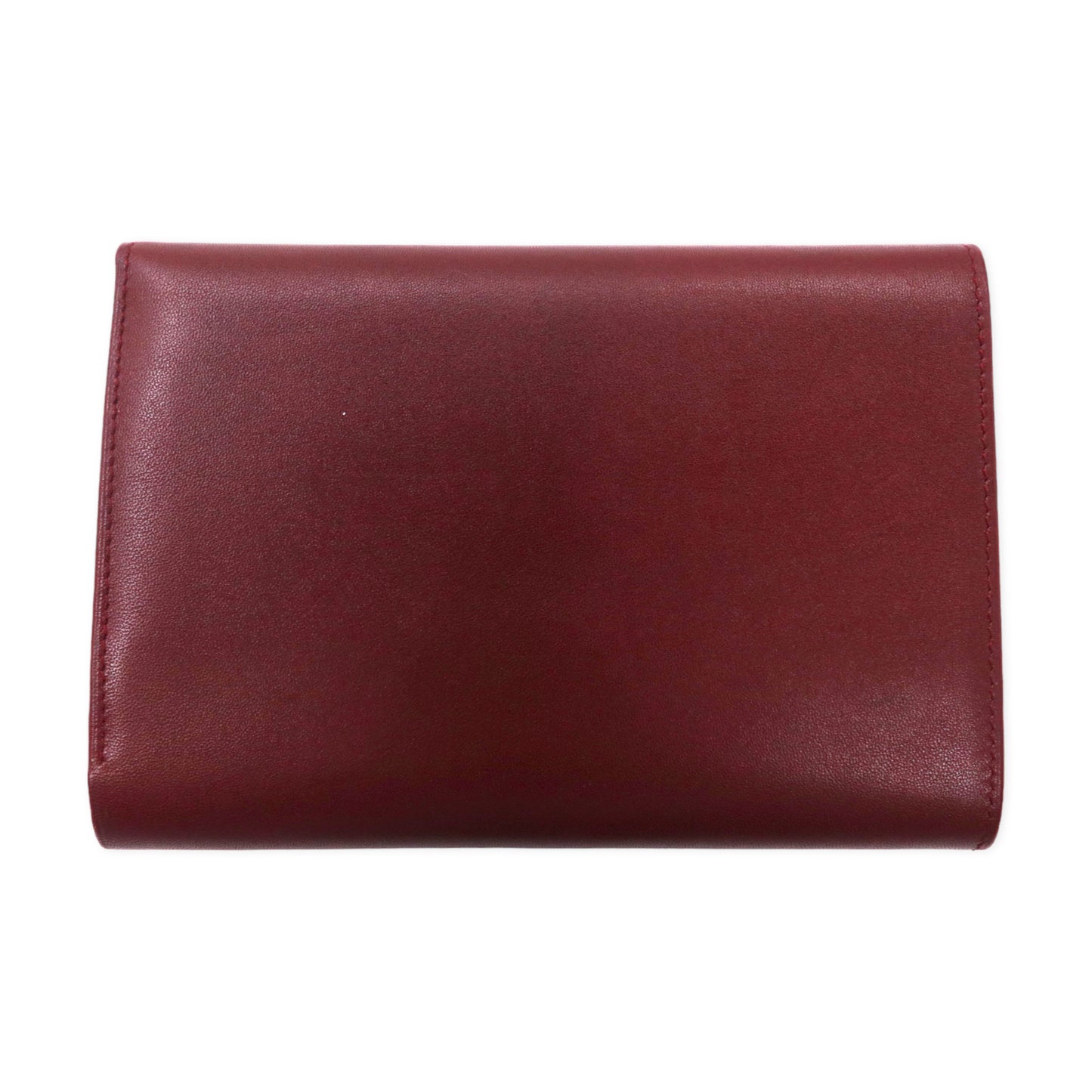 Cartier Must line 3-fold wallet Bordeaux leather Vintage – 日本然