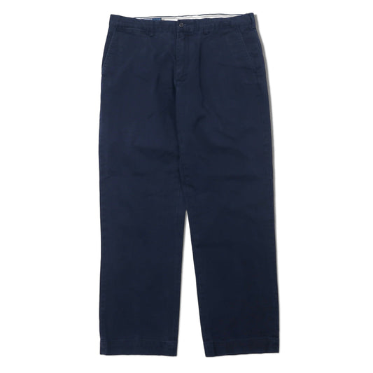 日本然リトテ-古着オンライン-Polo by Ralph Lauren テーパード チノパンツ 36 ネイビー コットン PRESTON PANT-POLO BY RALPH LAUREN TAPANTS 36 Navy Cotton Preston Pant