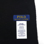 Polo Ralph Lauren Polo Bear Embroidered Scarf Neck Warmer Black Acrylic