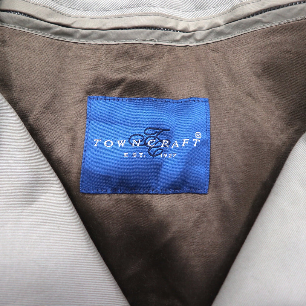TOWN CRAFT 90年代 ダブルブレスト トレンチコート M ベージュ ライナー着脱式 ベルト付き スリランカ製