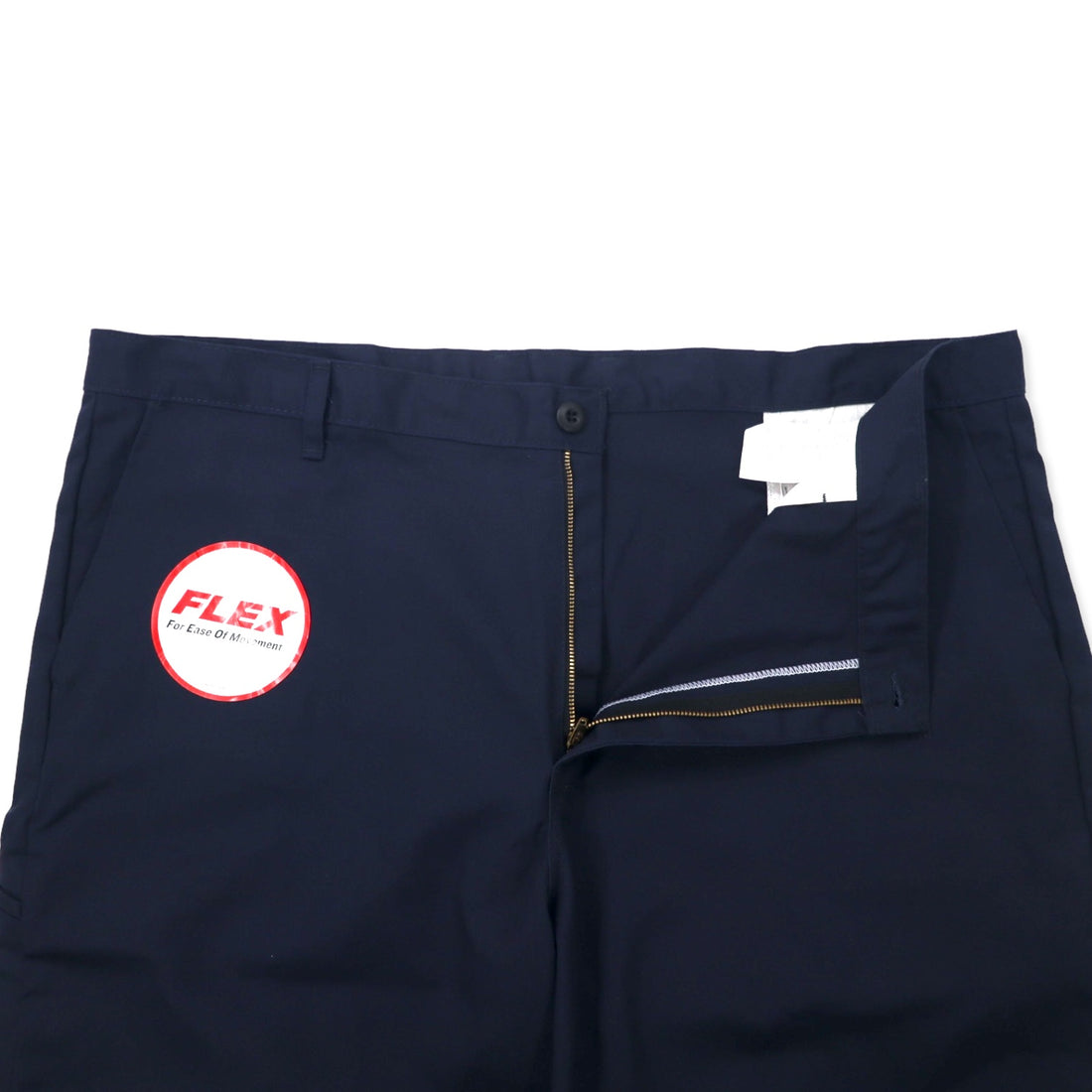 Dickies Relaxed Fit Work Shorts, Size 44, Navy, Polyester, Cotton, FLEX, Made in Honduras, Unused