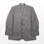 CHAPS 2B Tailored Jacket Suit L Gray Paisley Lining