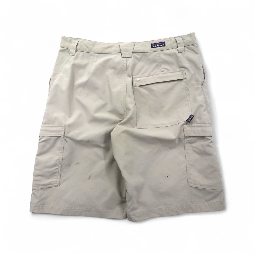 Patagonia 2000s Short Cargo Pants, Size L, Beige, Polyester, 11278