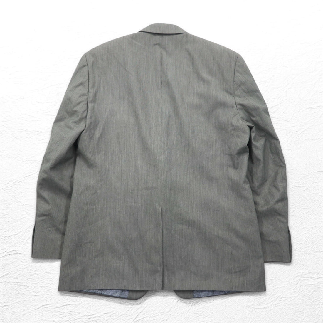 CHAPS 2B Tailored Jacket Suit L Gray Paisley Lining