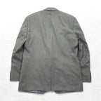 CHAPS 2B Tailored Jacket Suit L Gray Paisley Lining