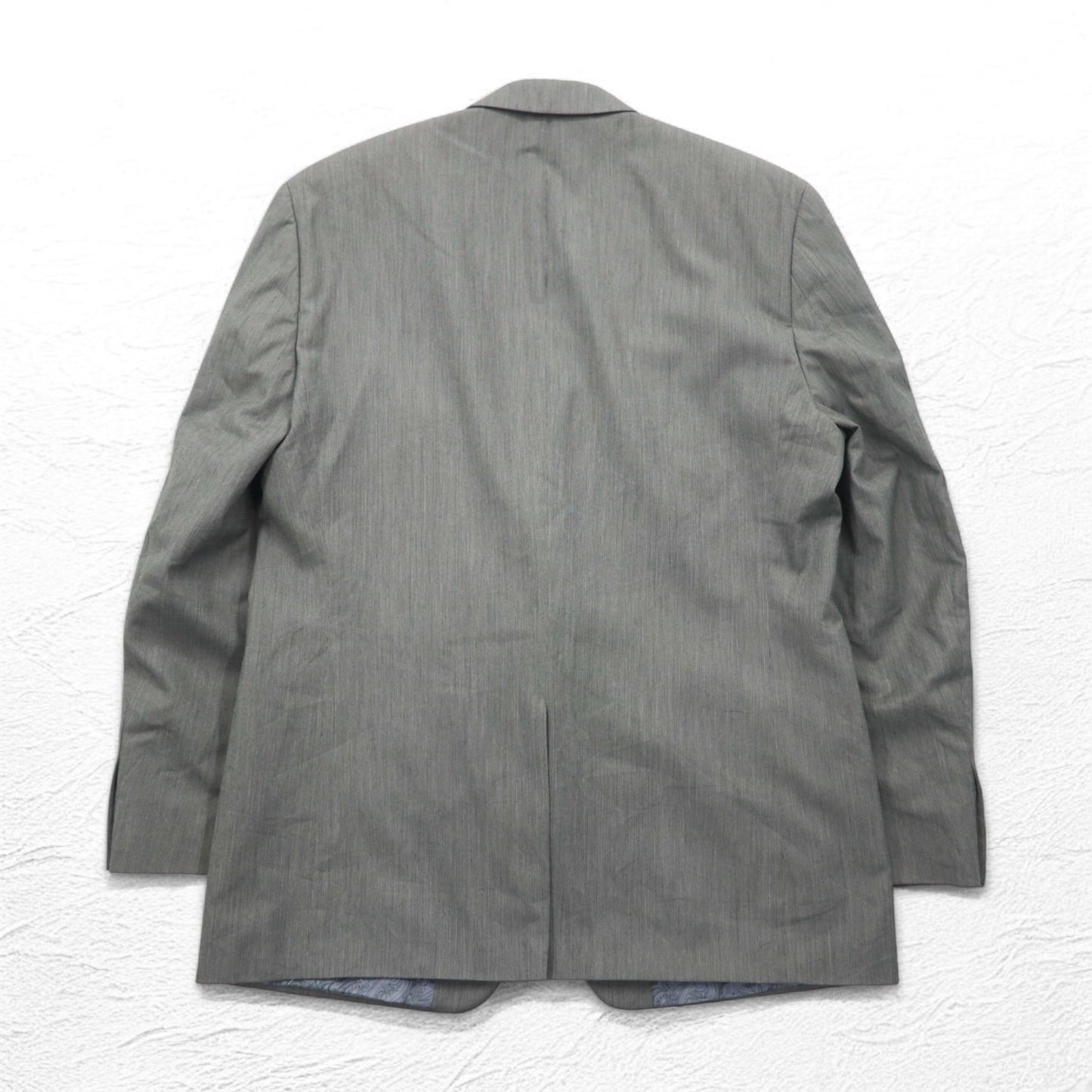 CHAPS 2B テーラードジャケット スーツ L グレー 裏地 ペイズリー