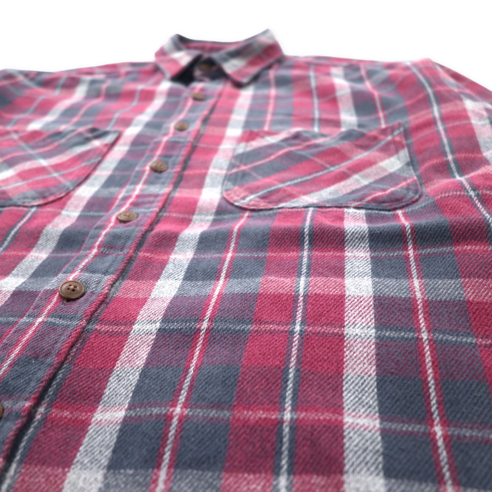 90's ST.JOHN'S BAY ヘビーネルシャツ “BLACK PLAID