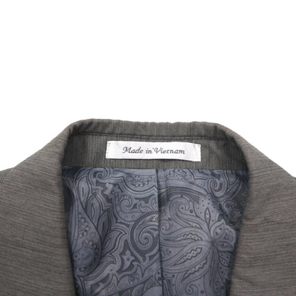 CHAPS 2B テーラードジャケット スーツ L グレー 裏地 ペイズリー