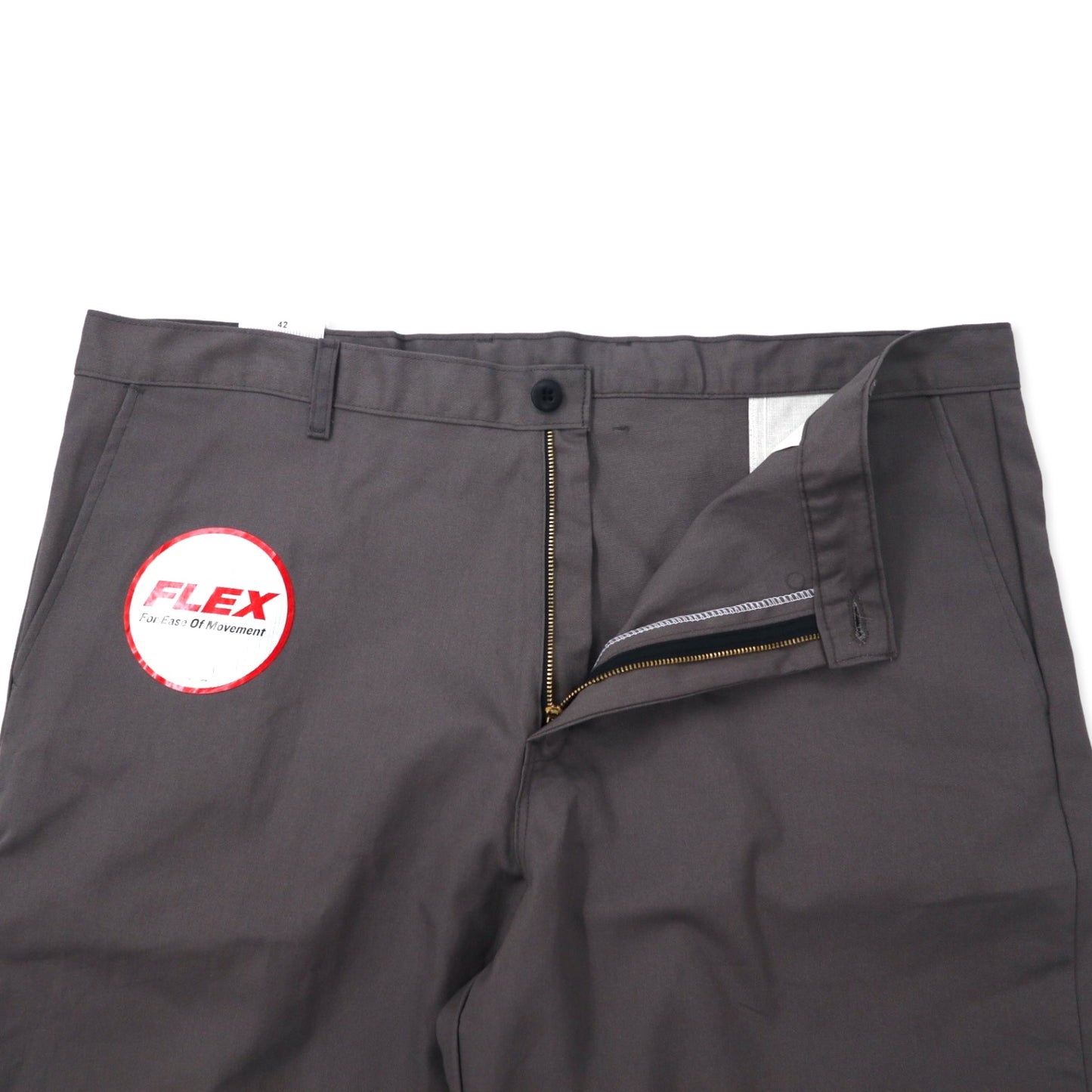 Dickies リラックス フィット ワークショーツ ハーフパンツ 42 グレー ポリエステル コットン FLEX ホンジュラス製 未使用品