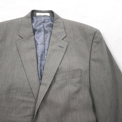 CHAPS 2B テーラードジャケット スーツ L グレー 裏地 ペイズリー