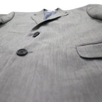 CHAPS 2B Tailored Jacket Suit L Gray Paisley Lining