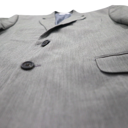 CHAPS 2B テーラードジャケット スーツ L グレー 裏地 ペイズリー