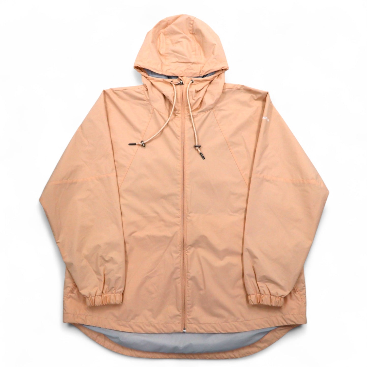 Columbia パークジャケット マウンテンパーカー レインジャケット L ピンク ナイロン ドローコード