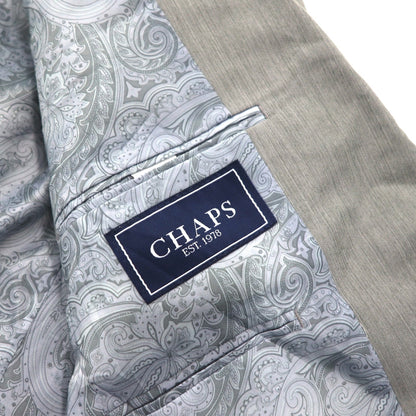 CHAPS 2B テーラードジャケット スーツ L グレー 裏地 ペイズリー