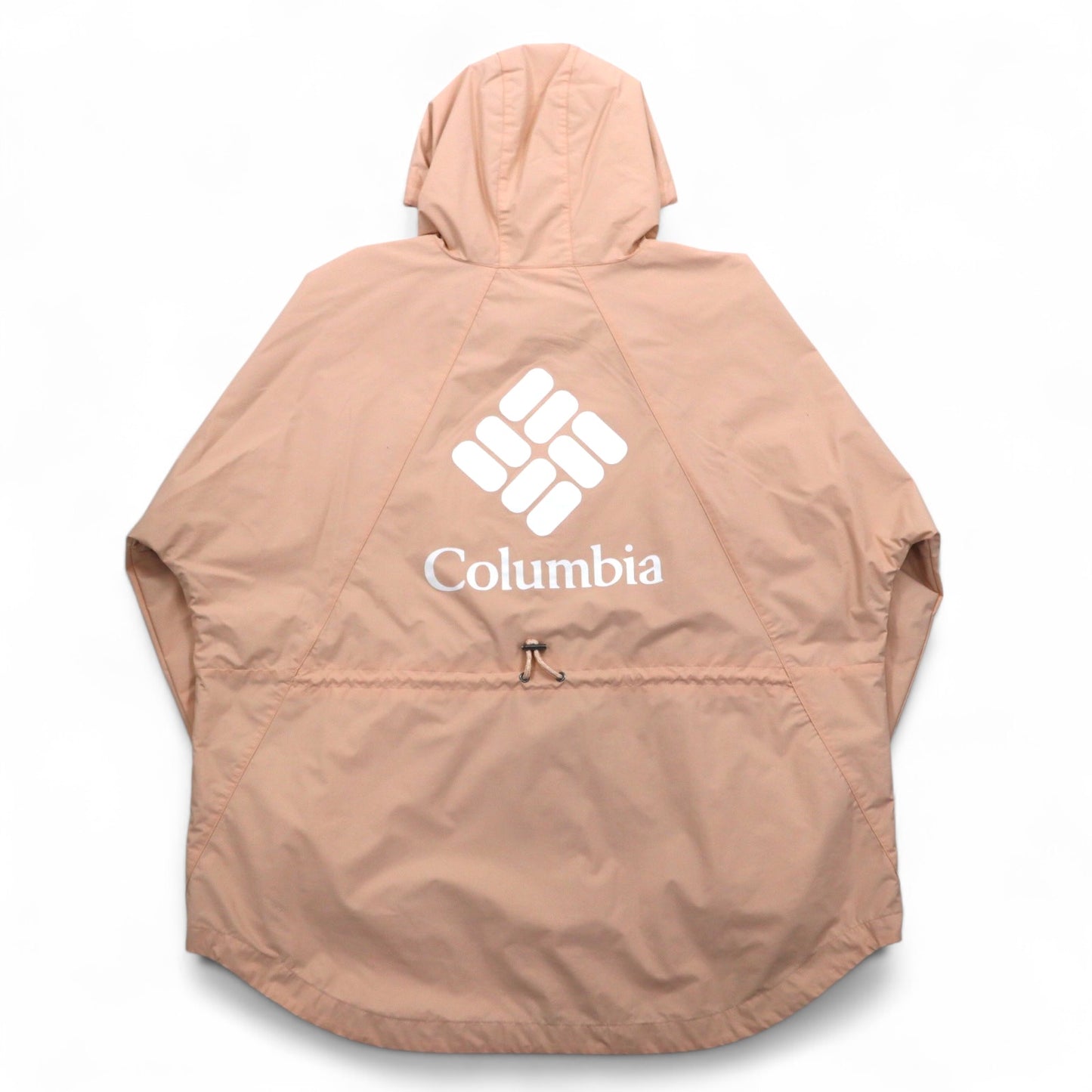 Columbia パークジャケット マウンテンパーカー レインジャケット L ピンク ナイロン ドローコード
