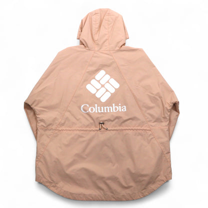 Columbia パークジャケット マウンテンパーカー レインジャケット L ピンク ナイロン ドローコード