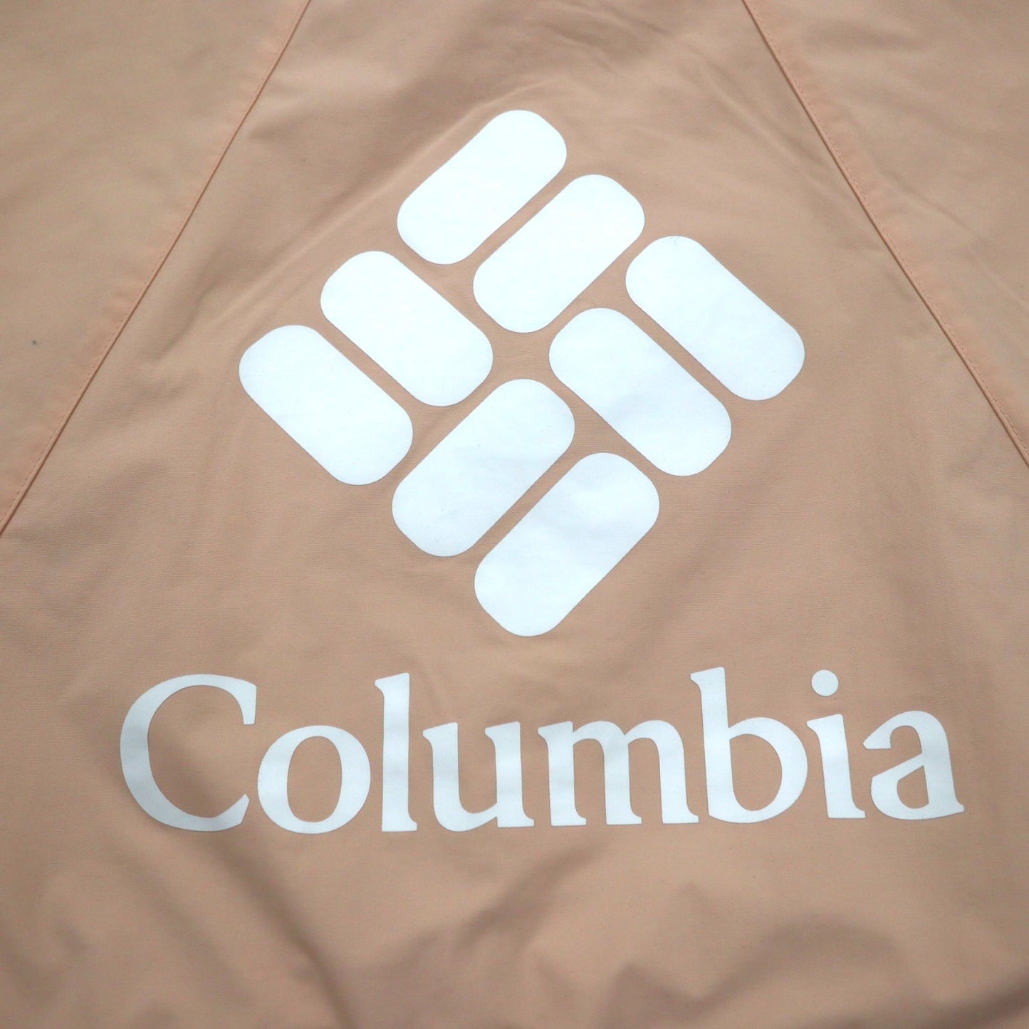 Columbia パークジャケット マウンテンパーカー レインジャケット L ピンク ナイロン ドローコード