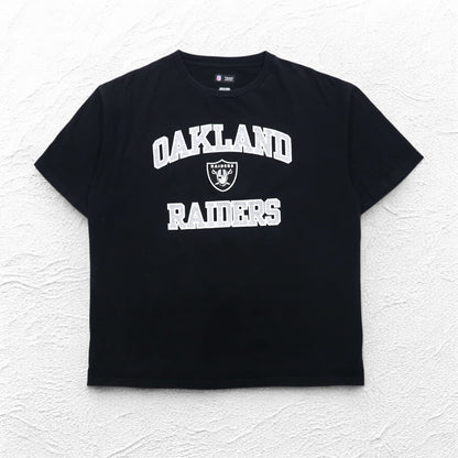 NFL TEAM APPAREL プリント Tシャツ L ブラック OAKLAND RAIDERS エルサルバドル製