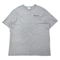 日本然リトテ-古着オンライン-Champion 90年代 Tシャツ ポケT 3XL グレー コットン バータグ ワンポイントロゴ刺繍 ビッグサイズ-Champion 90's T-Shirt Pocket T 3XL Gray Cotton Bar Tag One Point Logo Embroidery Big Size