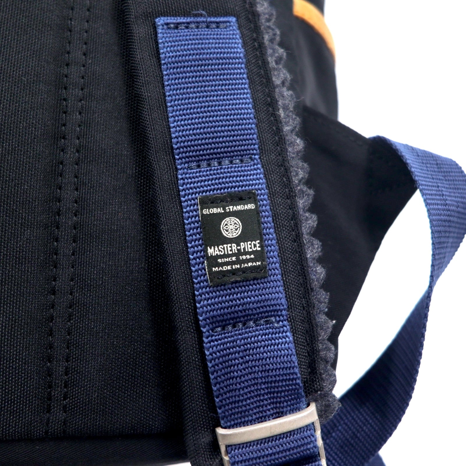 MSPC MASTER-PIECE LINK Backpack Black Nylon Leather Cowhide Carabiner 02340 Made in Japan