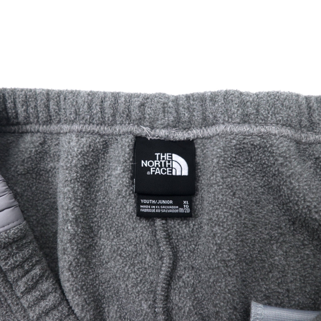 THE NORTH FACE Fleece Easy Pants XL Gray Polyester Sideline US Standard Made in El Salvador