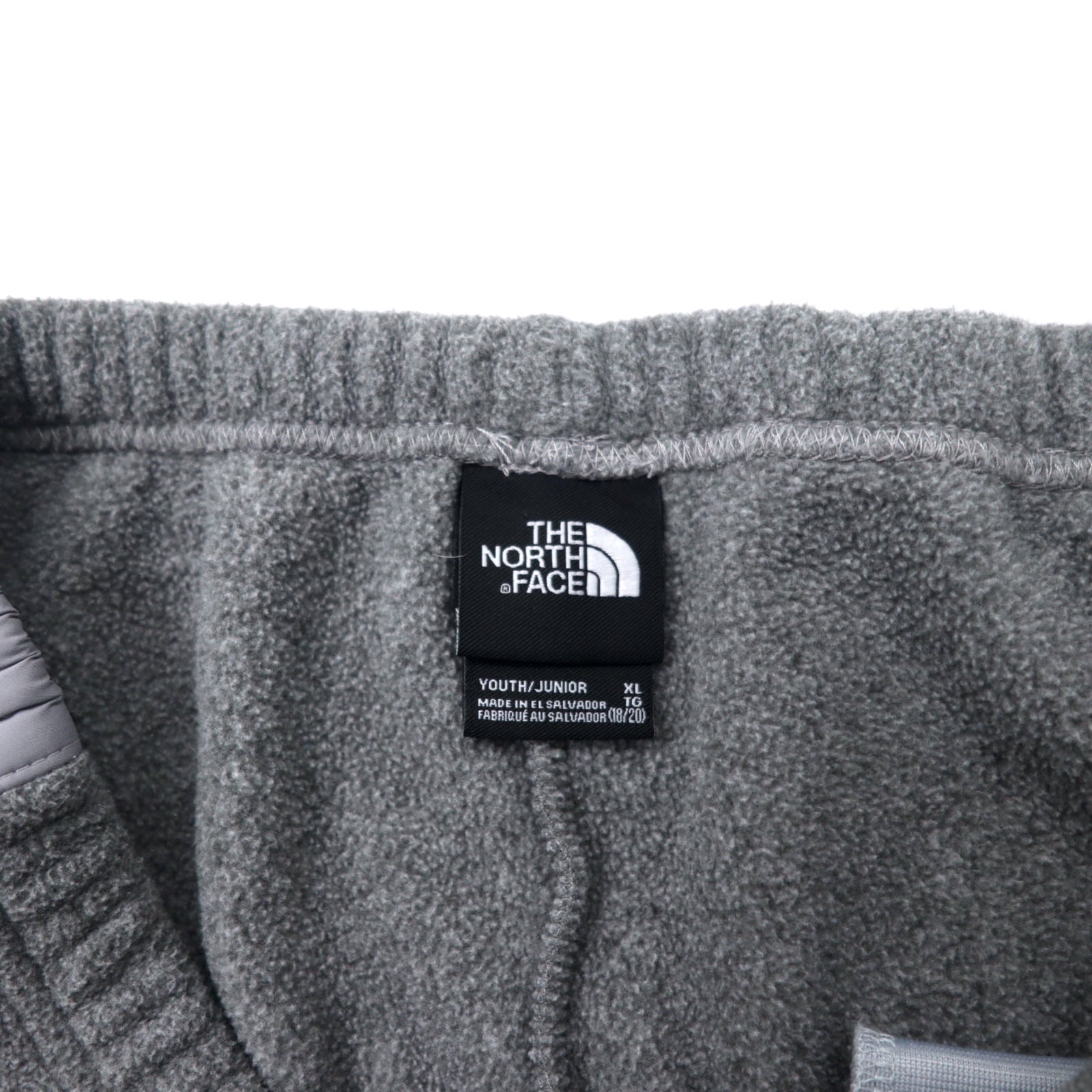 THE NORTH FACE Fleece Easy Pants XL Gray Polyester Sideline US Standard Made in El Salvador