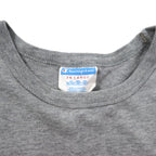 Champion 90s T-shirt, Pocket T, 3XL, Gray, Cotton, Bar Tag, One Point Logo Embroidery, Big Size