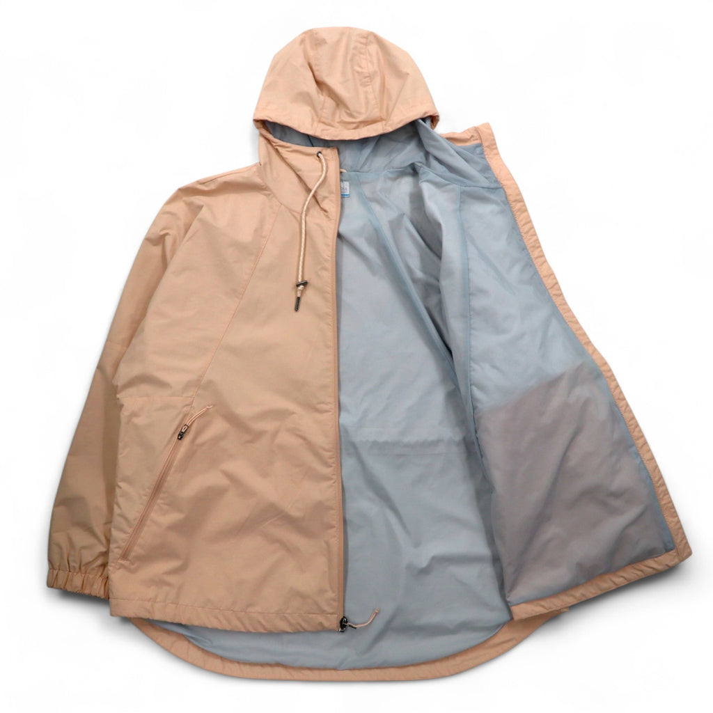 Columbia Park Jacket Mountain Parka Rain Jacket L Pink Nylon Drawcord