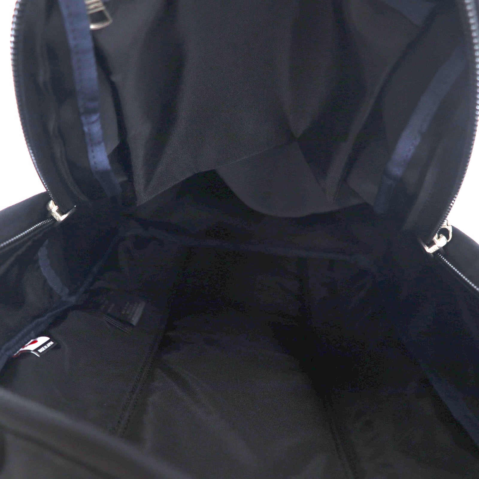 MSPC MASTER-PIECE LINK Backpack Black Nylon Leather Cowhide Carabiner 02340 Made in Japan