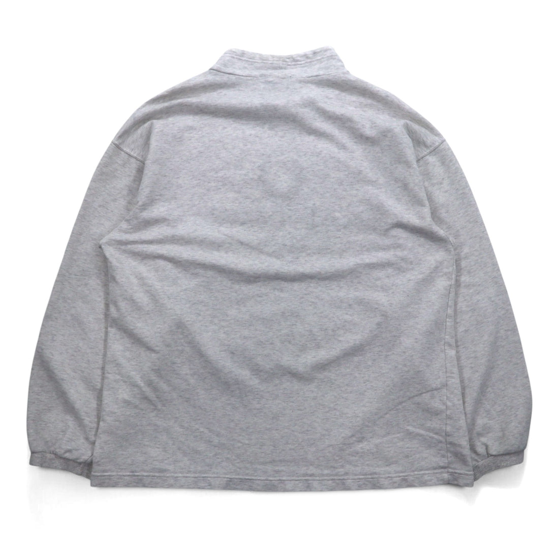 FRED PERRY 90s Drawstring High Neck Sweatshirt L Gray Bottle Neck Made in Japan