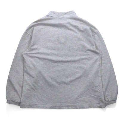 FRED PERRY 90年代 ドローコード ハイネック スウェット L グレー ボトルネック 日本製