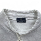 FRED PERRY 90s Drawstring High Neck Sweatshirt L Gray Bottle Neck Made in Japan
