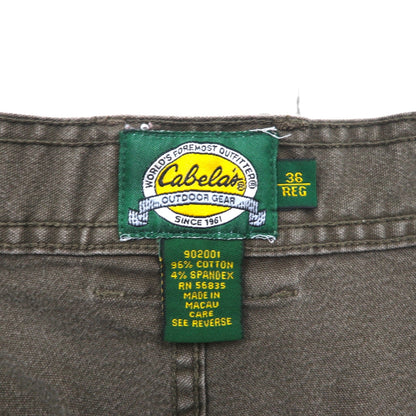 Cabela's 90年代 ブッシュ ショートパンツ ハーフパンツ L カーキ コットン ポケット