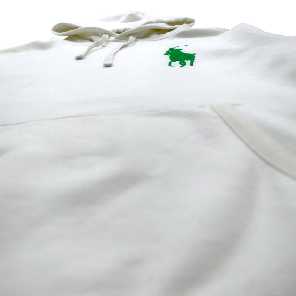 Polo Ralph Lauren Big Pony Pullover Hoodie, Medium, White, Cotton