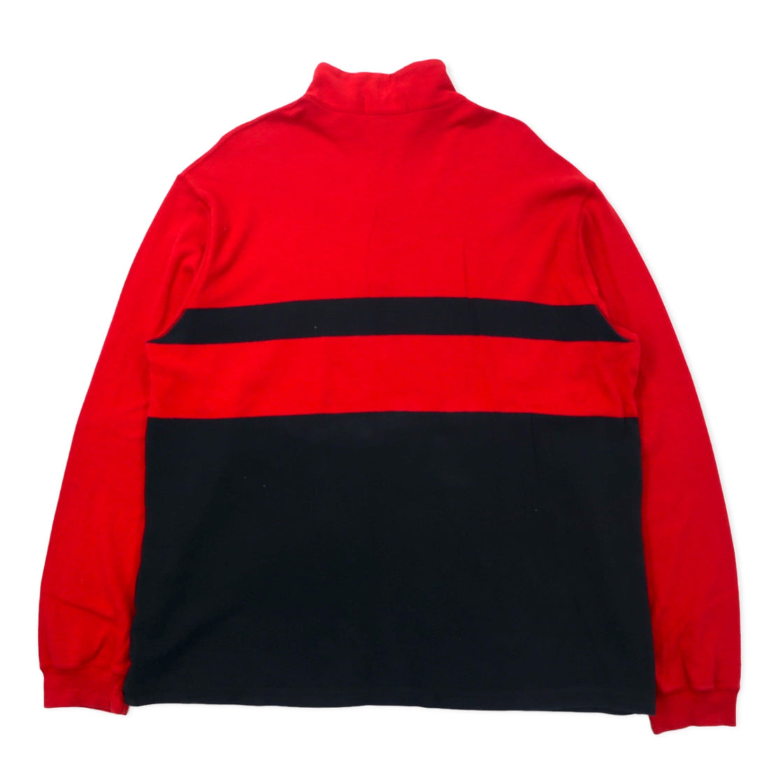 POLO SPORT RALPH LAUREN USA made half zip sweatshirt XXL red cotton big size