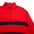 POLO SPORT RALPH LAUREN USA made half zip sweatshirt XXL red cotton big size