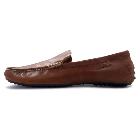 POLO RALPH LAUREN ドライビングシューズ ローファー 28.5cm ブラウン レザー Woodley Driving Loafers 14557