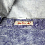 Paul Smith Floral Print Dress Shirt, Medium, Blue, Cotton, One Point Logo Embroidery