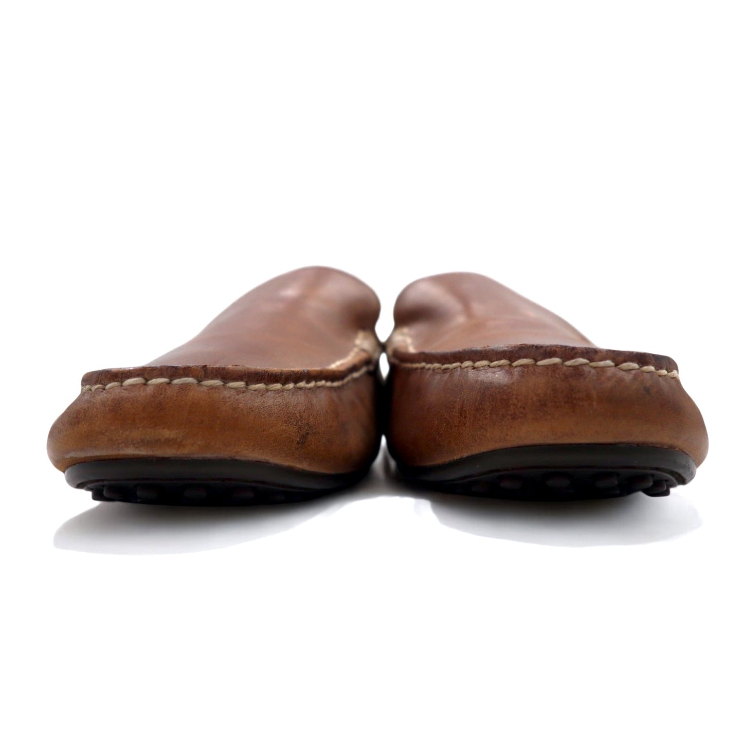 POLO RALPH LAUREN ドライビングシューズ ローファー 28.5cm ブラウン レザー Woodley Driving Loafers 14557