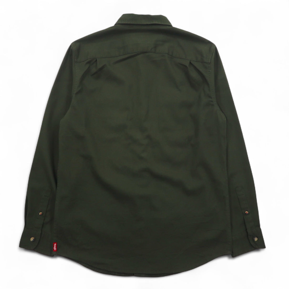 Wrangler Work Shirt M Khaki Epic Soft Long Sleeve Twill Woven Shirt HLB2AWG Unused