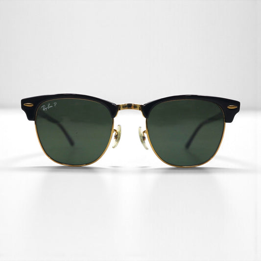 Ray-Ban ポラライズド polarized 偏光レンズ クラブマスター CLUB MASTER サングラス RB3016 901/58 51-21 145 3P ハーフリム