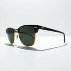 Ray-Ban Polarized Clubmaster Sunglasses RB3016 901/58 51-21 145 3P Half-Rim