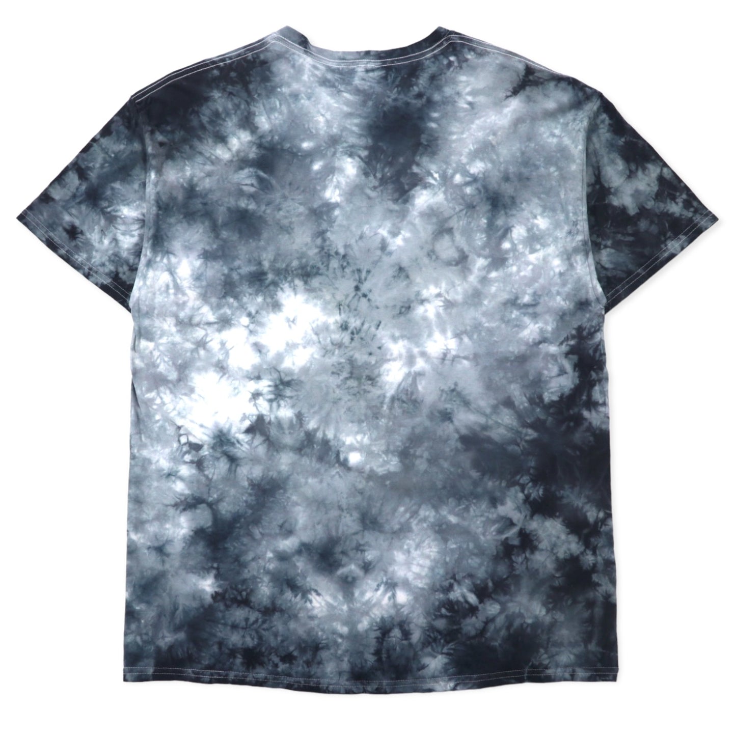 HYPER SPACE プリント Tシャツ XL グレー コットン タイダイ ブリーチ NASA