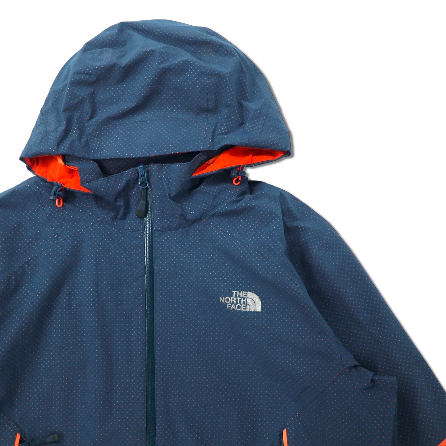 THE NORTH FACE マウンテンパーカー XL ネイビー ドット パンチング ポリエステル 止水ジップ 防水 DYNAMIC WIND NFJ3BG52